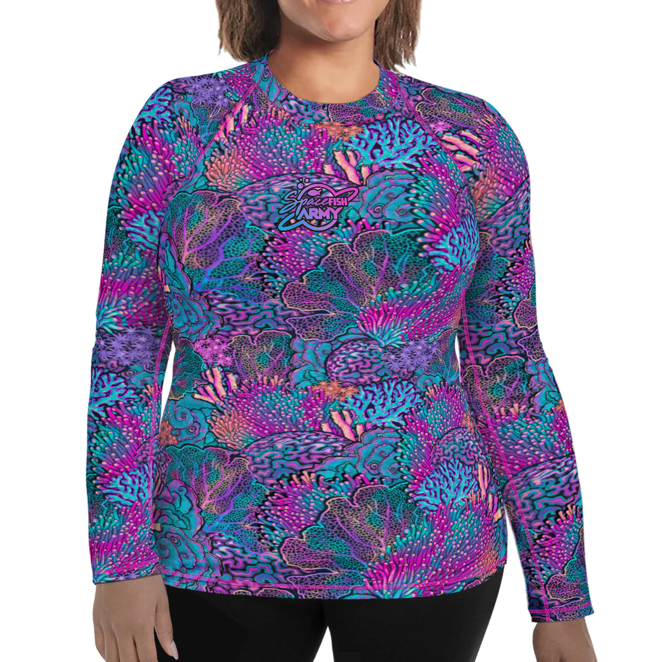 SPACEFISH ARMY Eco-friendly Contour Rashguard