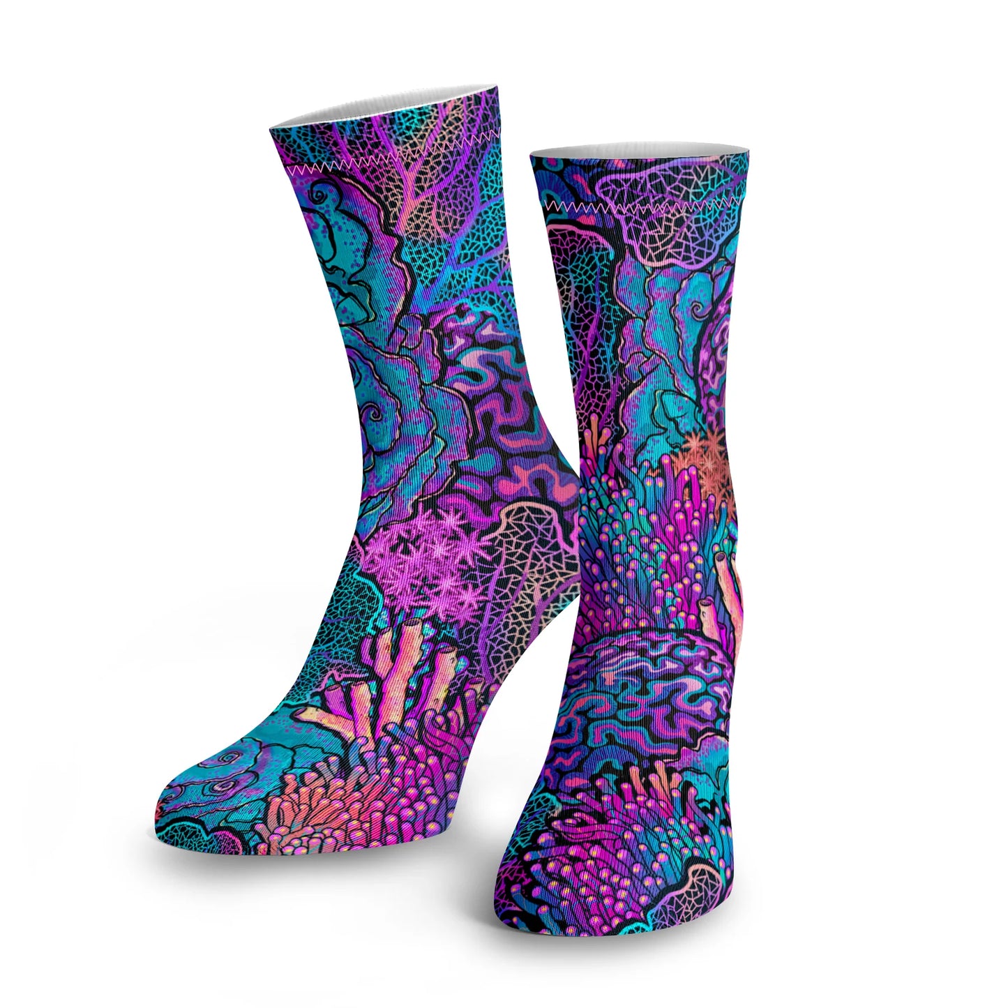 SPACEFISH ARMY- Eco-Friendly Psychedelic Mermaid Dive Socks