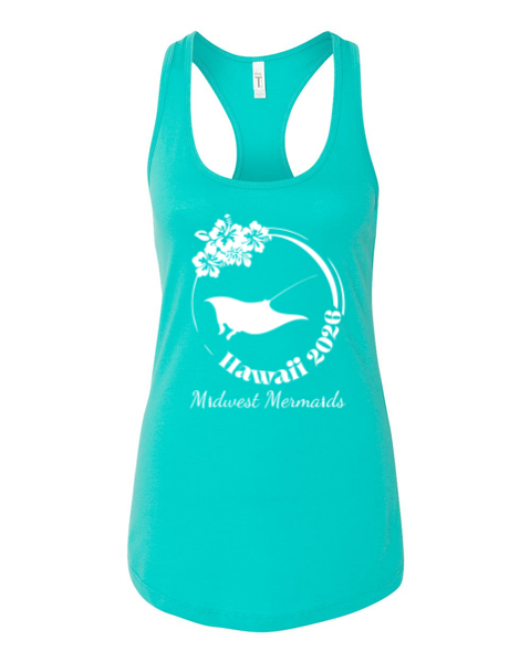 Midwest Mermaids in Hawaii- Next Level Women's Ideal Racerback Tank