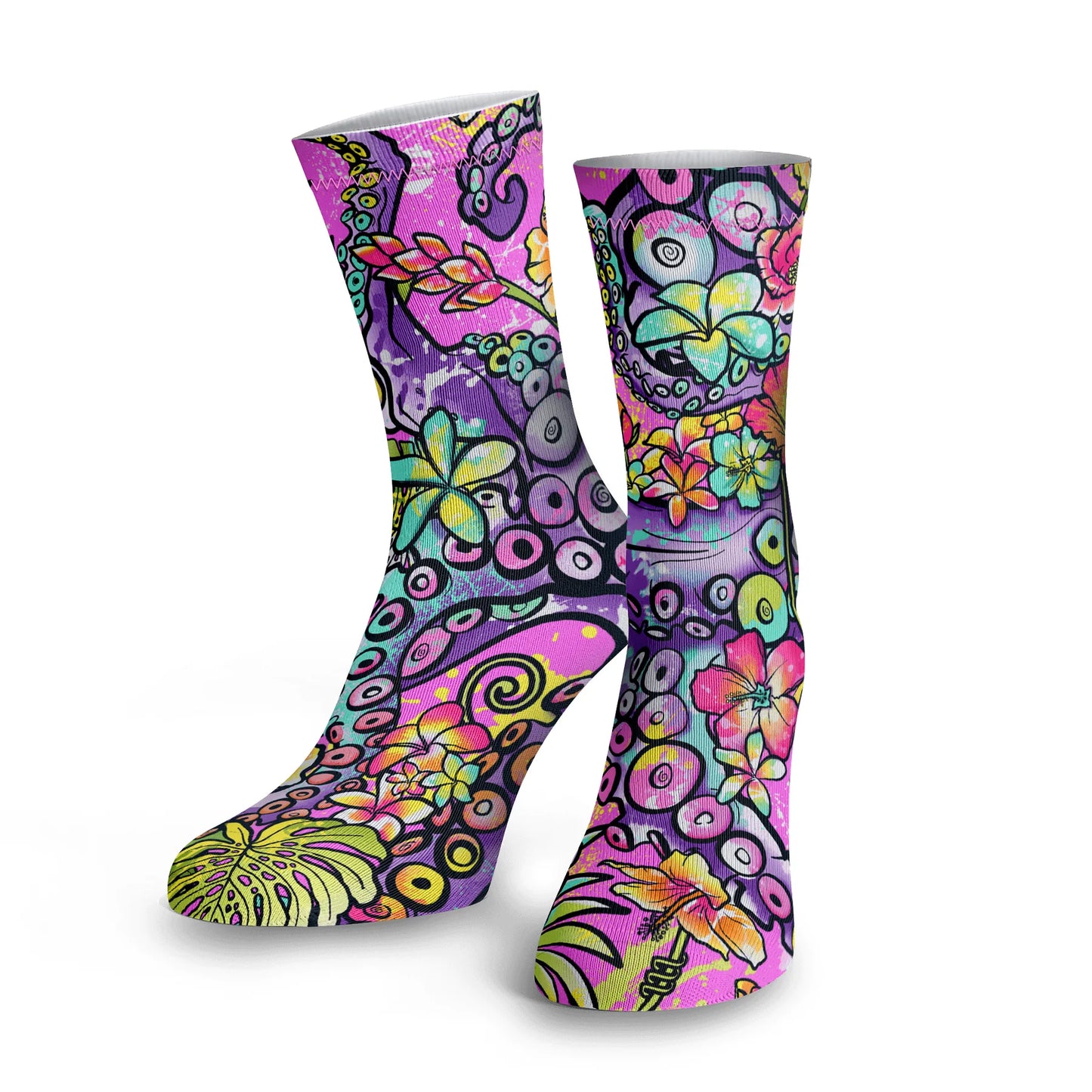 SPACEFISH ARMY- Eco-Friendly Psychedelic Mermaid Dive Socks