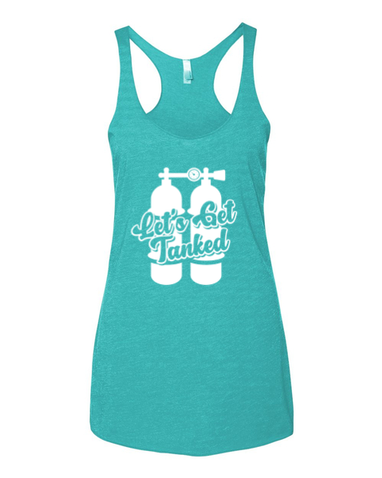 Midwest Mermaids- Next Level Women's Tri-Blend Racerback Tank