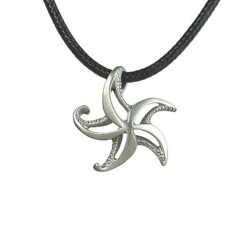 Big Blue by Roland St John - Starfish Necklace, Beachy Jewelry, Ocean Themed Gifts - 16" or 18" / New Smooth Cord