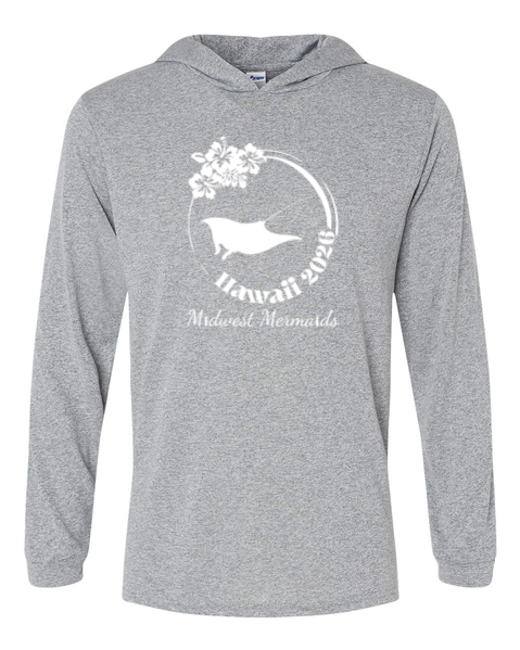 Midwest Mermaids in Hawaii- Paragon Men's/Unisex Hooded Long Sleeve T-shirt