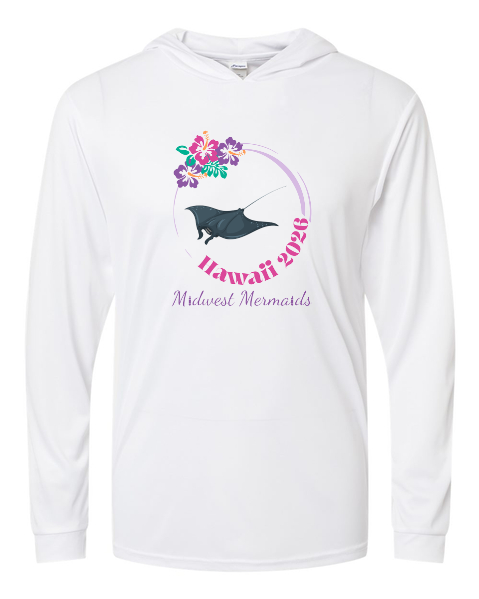 Midwest Mermaids in Hawaii- Paragon Men's/Unisex Hooded Long Sleeve T-shirt