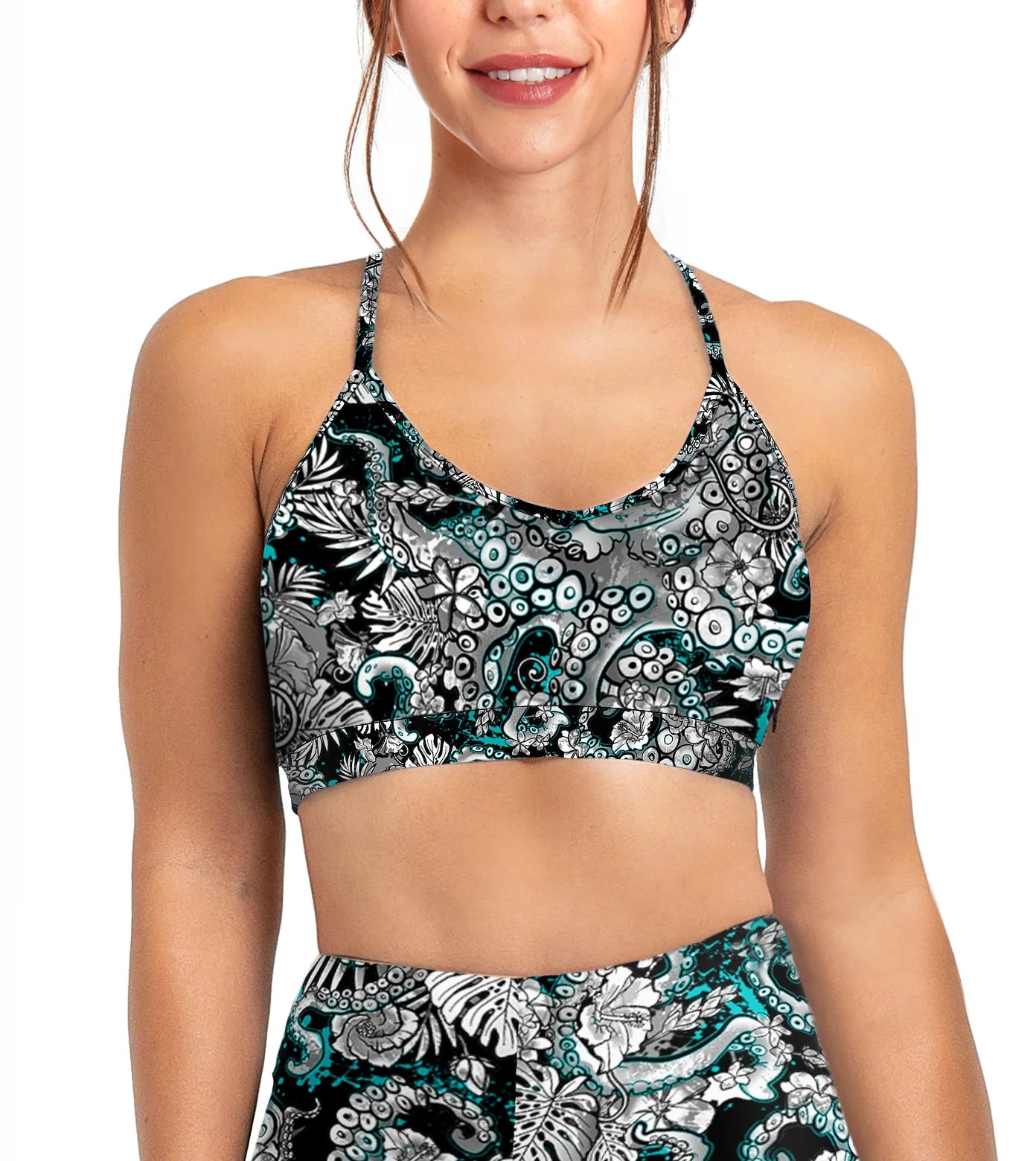 SPACEFISH ARMY Eco-friendly Bikini Sports Bra Hybrid