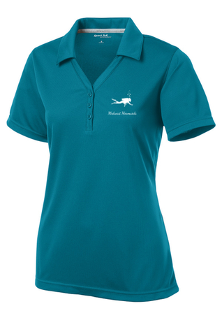 Midwest Mermaids- Sport-Tek Ladies Posicharge Micro-Mesh Polo