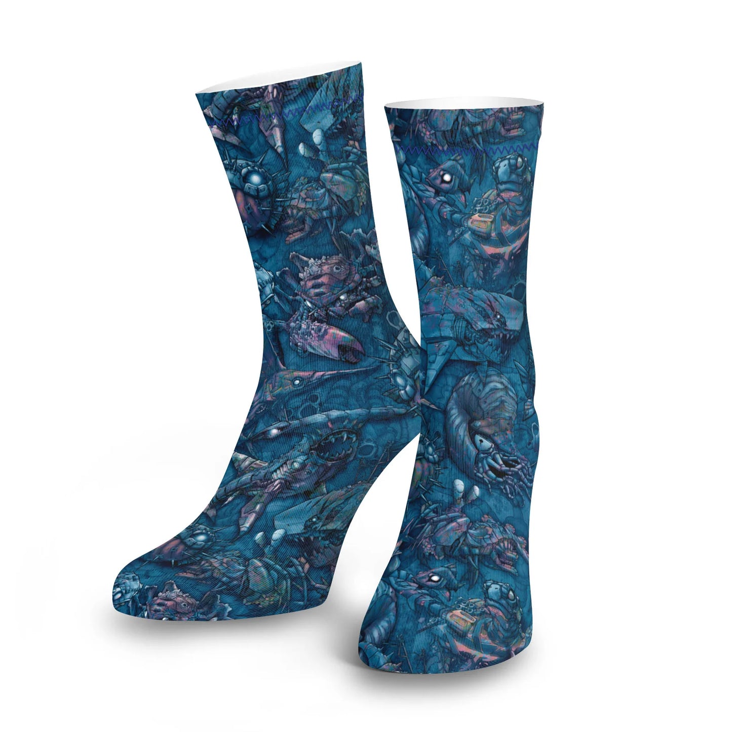 SPACEFISH ARMY- Eco-Friendly Psychedelic Mermaid Dive Socks