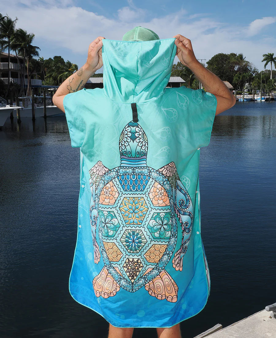 Kahu Tribe Microfiber Towel Ponchos- Made From Recycled Plastic