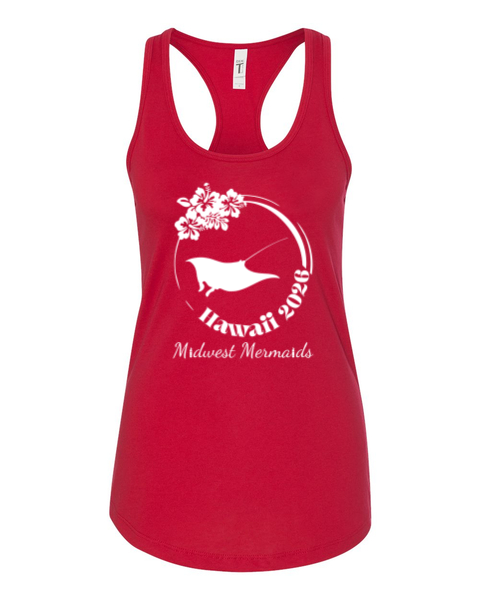 Midwest Mermaids in Hawaii- Next Level Women's Ideal Racerback Tank