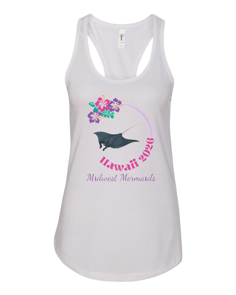 Midwest Mermaids in Hawaii- Next Level Women's Ideal Racerback Tank