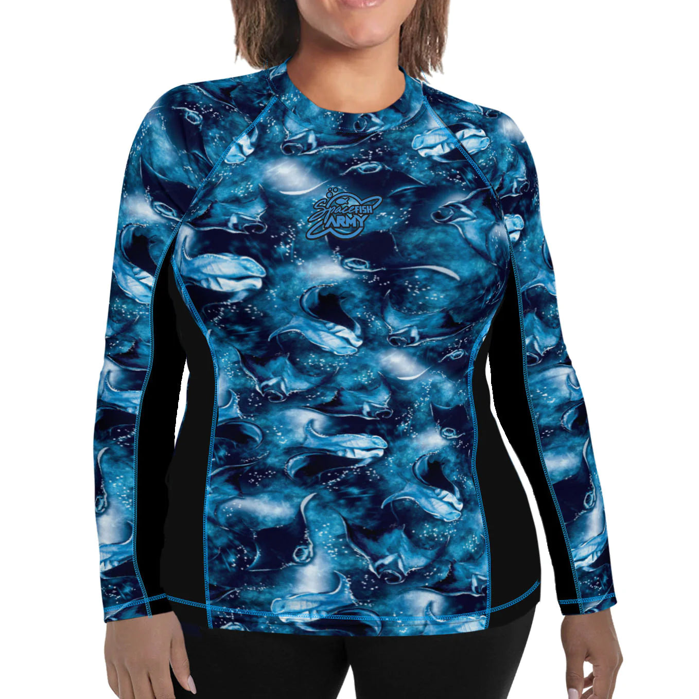 SPACEFISH ARMY Eco-friendly Contour Rashguard