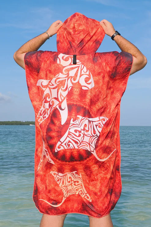 Kahu Tribe Microfiber Towel Ponchos- Made From Recycled Plastic