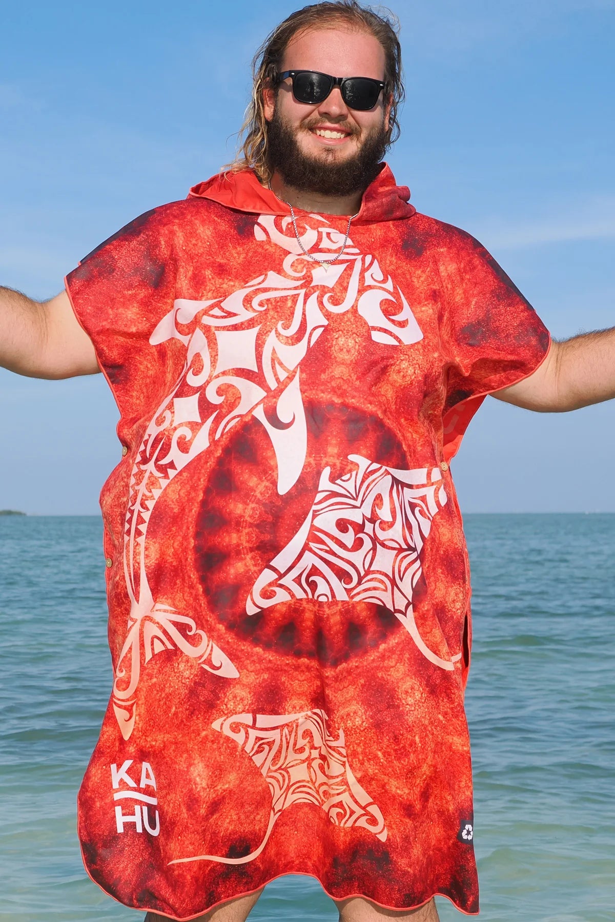 Kahu Tribe Microfiber Towel Ponchos- Made From Recycled Plastic