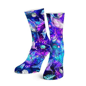 SPACEFISH ARMY- Eco-Friendly Psychedelic Mermaid Dive Socks