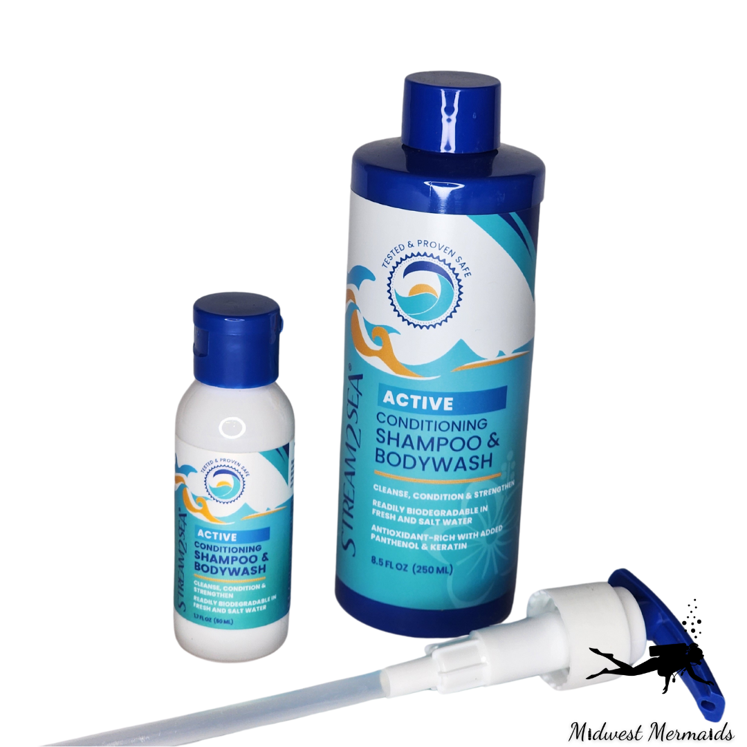 Stream2Sea®️ Reef safe & Biodegradable 3-in-1 Active Shampoo & Bodywash