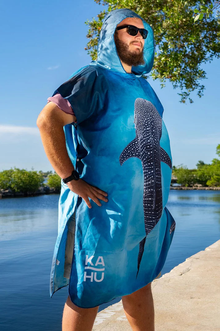 Kahu Tribe Microfiber Towel Ponchos- Made From Recycled Plastic