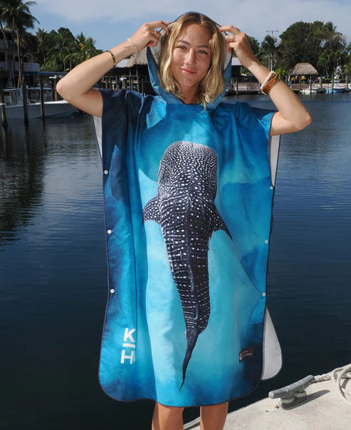 Kahu Tribe Microfiber Towel Ponchos- Made From Recycled Plastic