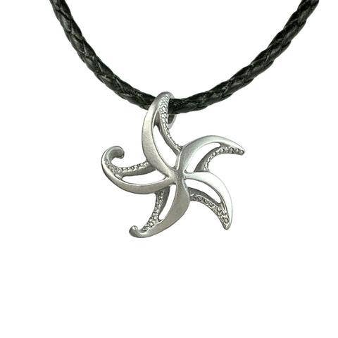 Big Blue by Roland St John - Starfish Necklace, Beachy Jewelry, Ocean Themed Gifts - 16" or 18" / New Smooth Cord